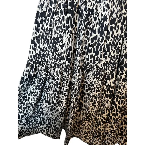 Abercrombie & Fitch Women’s Black White Animal Print Sleeveless Mini Dress XS - Image 5