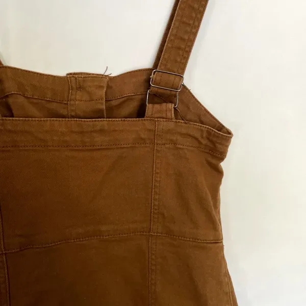 Altar'd State‎ brown denim minidress button down pockets women's size XS cotton - Image 6