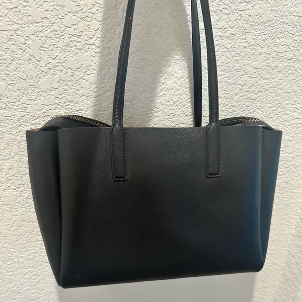 Marc Jacobs The Protege Black Leather Large Tote Laptop Bag - Image 6