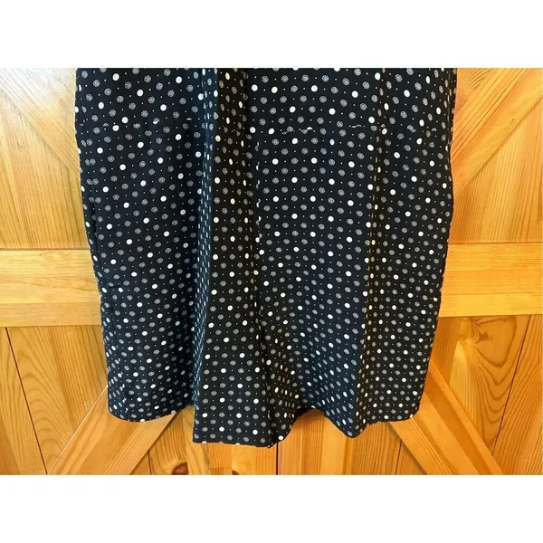Madewell Romper Size Extra Small 100% Silk Black White Polkadot Ruffle Trim Po - Image 2