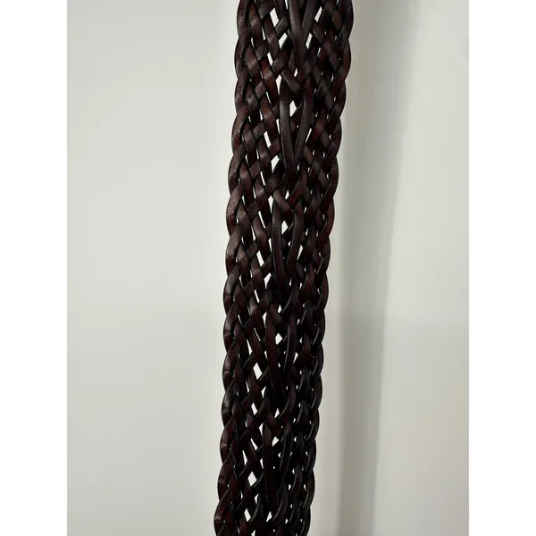 Rolfs Braided Belt Womens‎ Large Brown Faux Leather Woven Boho Classic Casual - Image 7