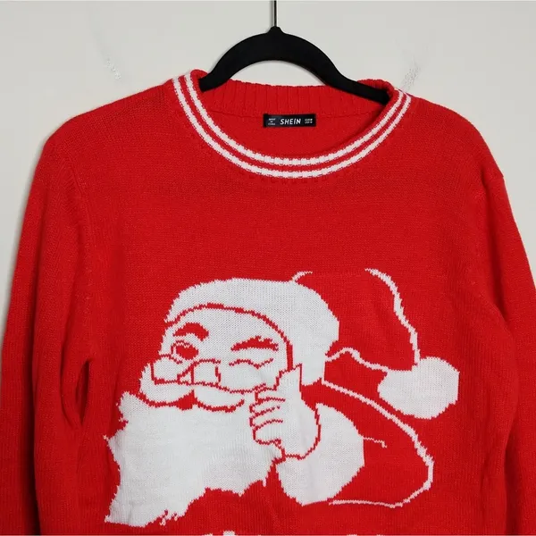 Damn Santa Sweater Ugly Christmas Holiday - Size M - EUC - Image 2