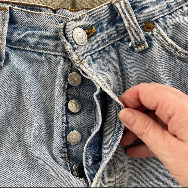 High Waisted Vintage Levi Shorts - Image 3