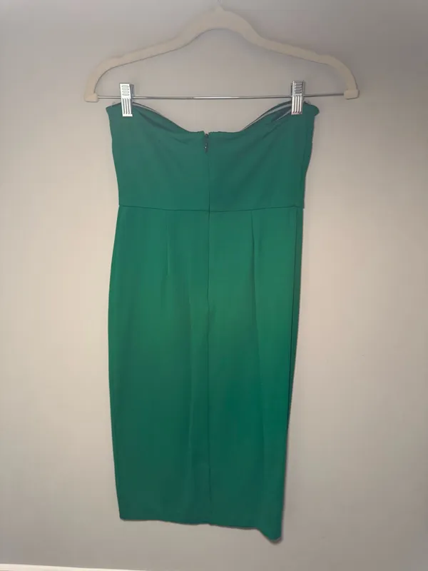 NBD Lost Paradise Strapless Midi Dress Kelly Green - Image 4