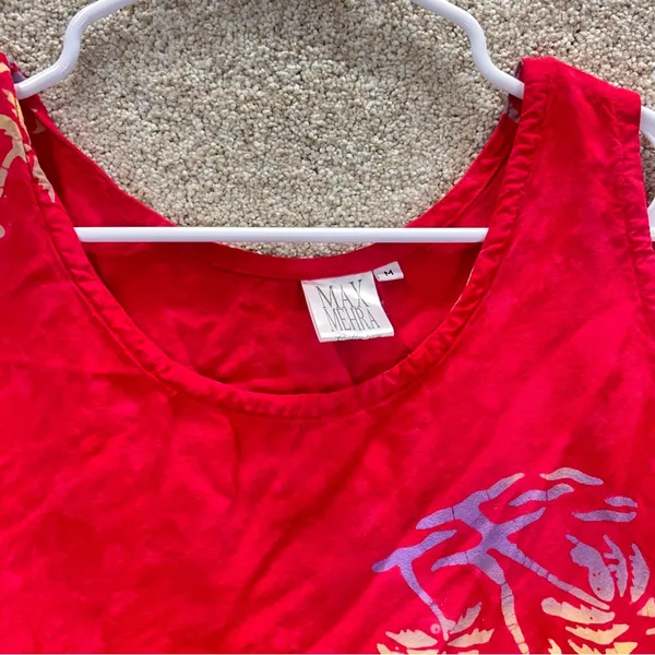 Imperfect vacation dress Max Mehra medium sleeveless tropical mini dress resort‎ - Image 9