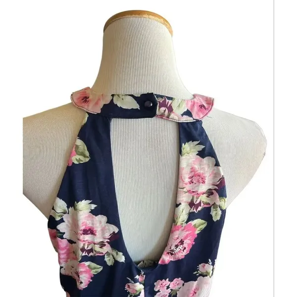 Womens Trixxi Stunning Floral High Neck Maxi Dress - Sz L - Image 5