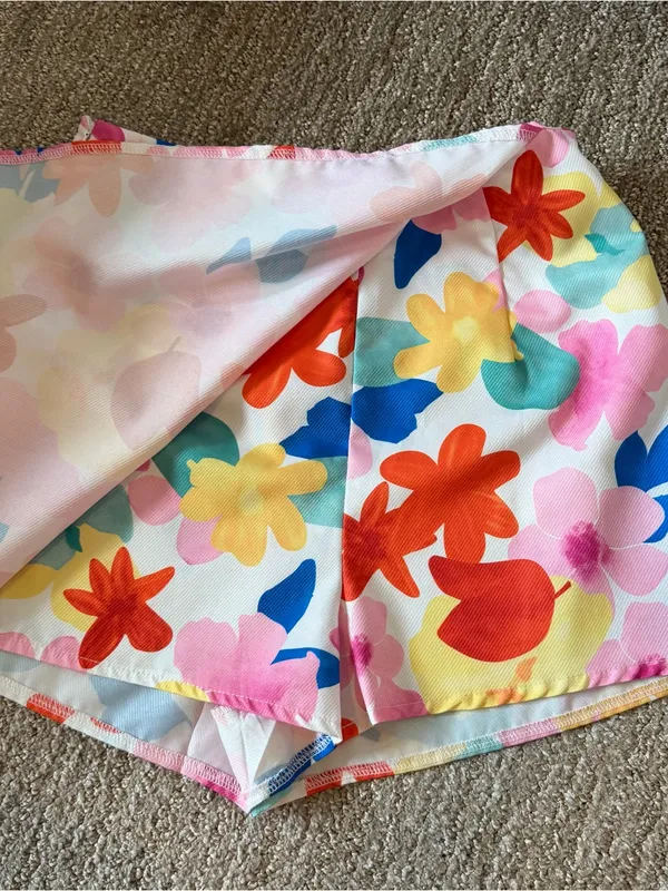 Shein Floral Mini Skort - Image 2
