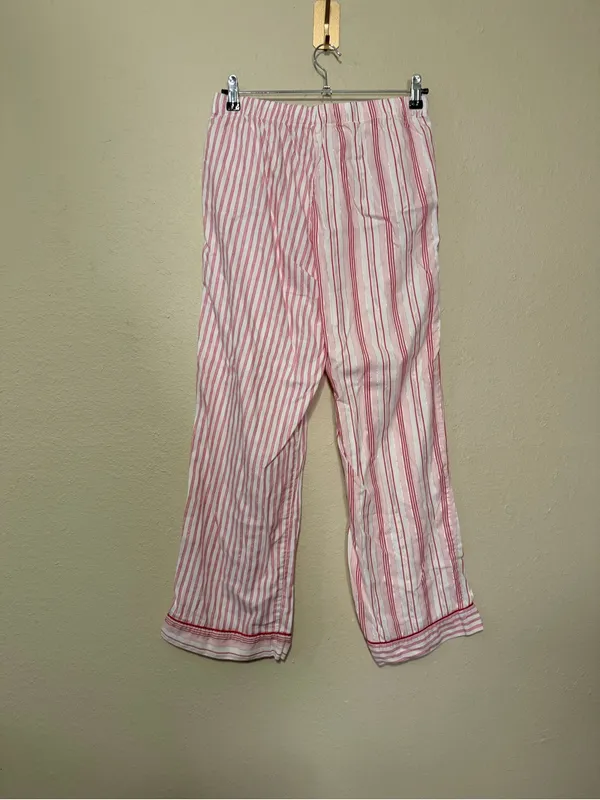 Victoria's Secret Candy Cane Striped Pajama Set Size Medium - Image 9