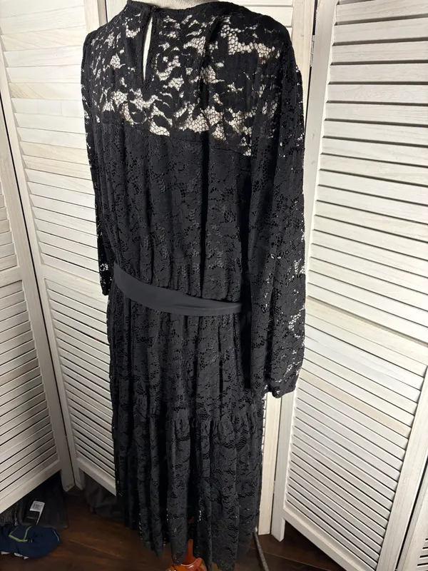Simply Vera Wang Dress Black Lace XXL - Image 5