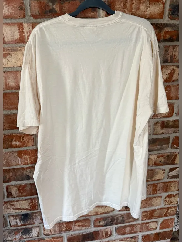 Comfort Colors Cream Tee with Multicolor "Coffee & Jesus" Graphic - Image 3