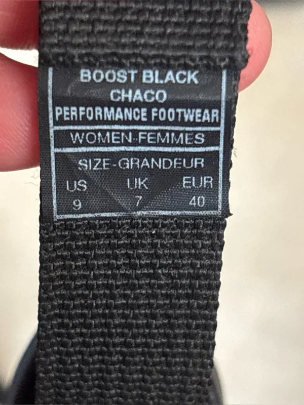 Chacos Black Strappy Women's Outdoor Sandals Size W9 - Image 12