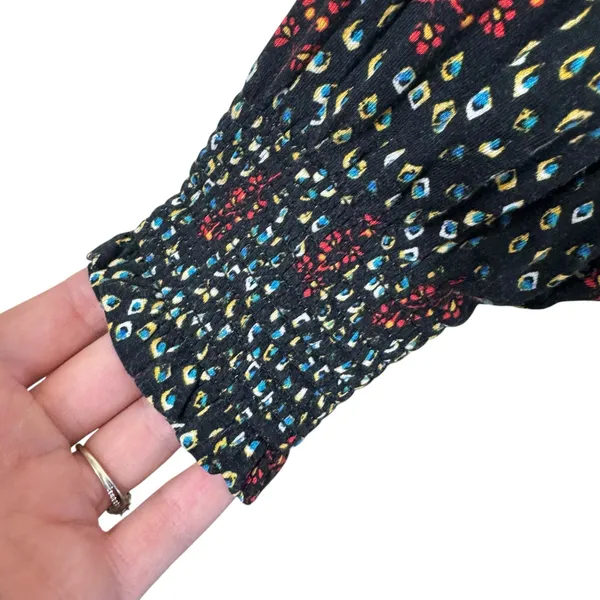 LOFT‎ Colorful Speckled Long Sleeve Lightweight Stretchy Above Knee Dress Size M - Image 5