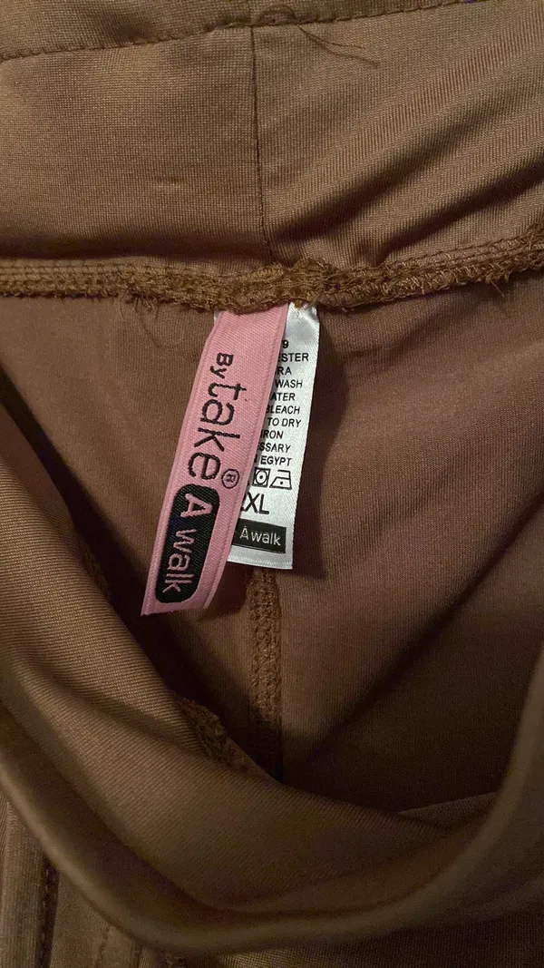 Take A Walk | Loose Pocket Casual Sweatpants Brown - Image 6
