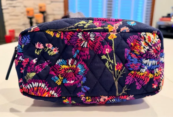 Vera Bradley | Midnight Wildflowers cosmetic case. - Image 8