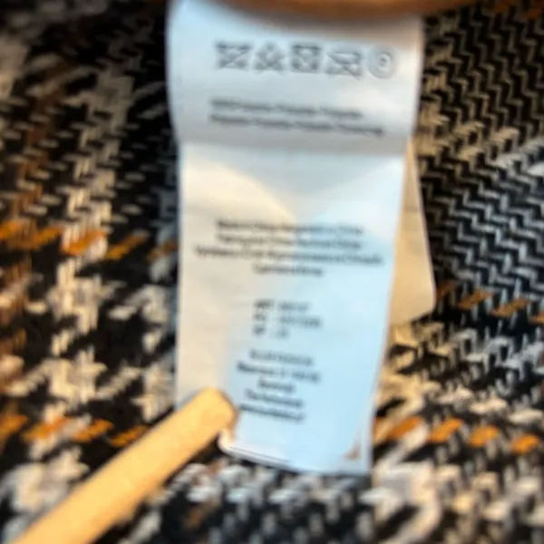 Yest Houndstooth Patterned‎ Jacket Black Size 8 - Image 11