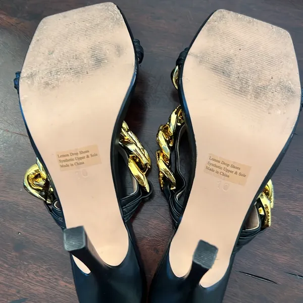 LEMON DROP by PRIVILEGED chain heels sold at Dolls Kill Size 10 - Image 8