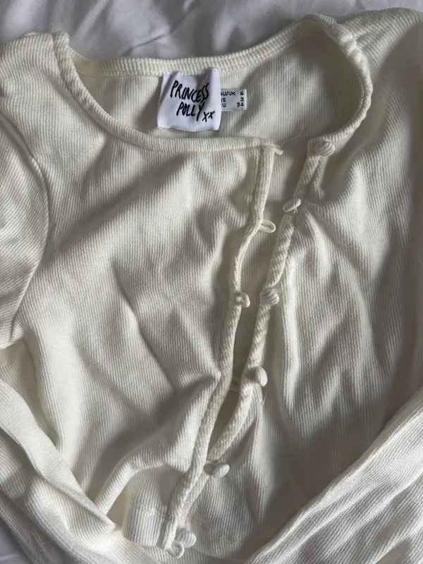 Princess Polly Asymmetrical Long Sleeve Top - Image 2