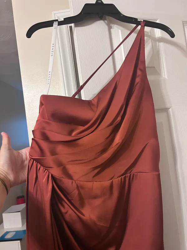 Azazie Bridesmaid Dress Dusty Rose - Image 3
