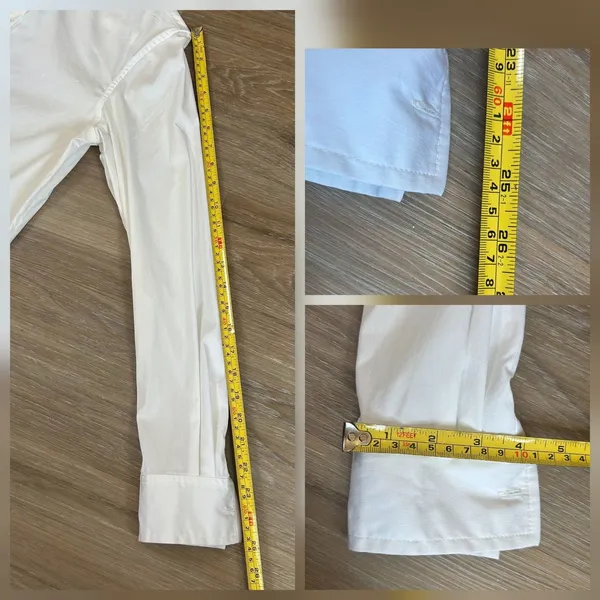 Kal Rieman Ginna Tailored Shirt Button Down Size 2 White Classic Preppy Designer - Image 8