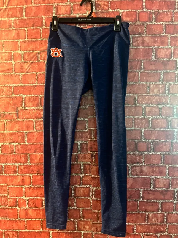 Zella Navy and Orange Auburn Logo women's Leggings size (medium (rm86) - Image 2
