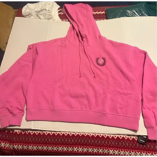 PInk VS - Everyday Fleece Cropped Hoodie - XLarge/Pink - Image 14