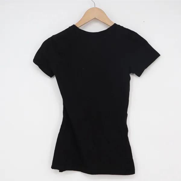 Bella Womens Black J.D. Heiskell & Co Graphic Tee Short Sleeve Slim Fit Small - Image 4