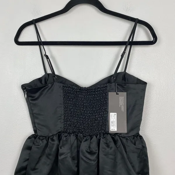 Future Collective Sweetheart Bubble Satin Midi Dress Bustier‎ Elegant Size S - Image 7