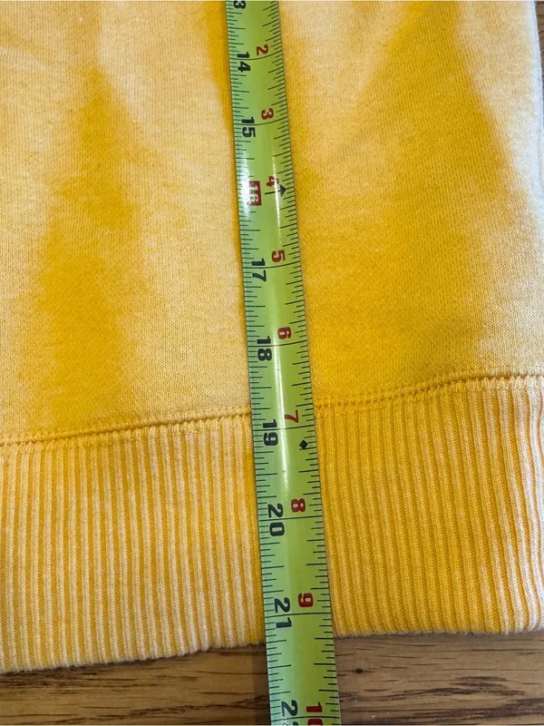 Aeropostale Sweatshirt Size XS‎ Womens Love Drunk Crop Pullover Yellow - Image 8