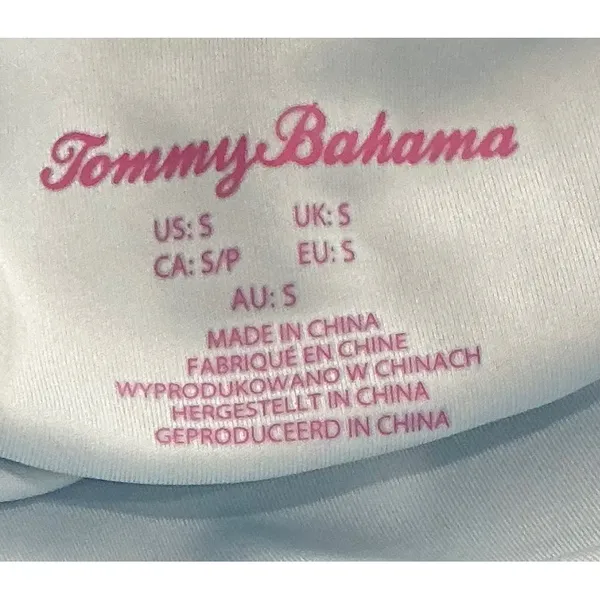 Tommy Bahama Pickleball Tennis Dress Pleated Open Bow Back Light Blue S - Image 3