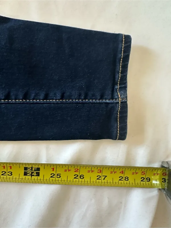 American Eagle Outfitters Dark Blue Stretch Skinny Jeggings - Image 4