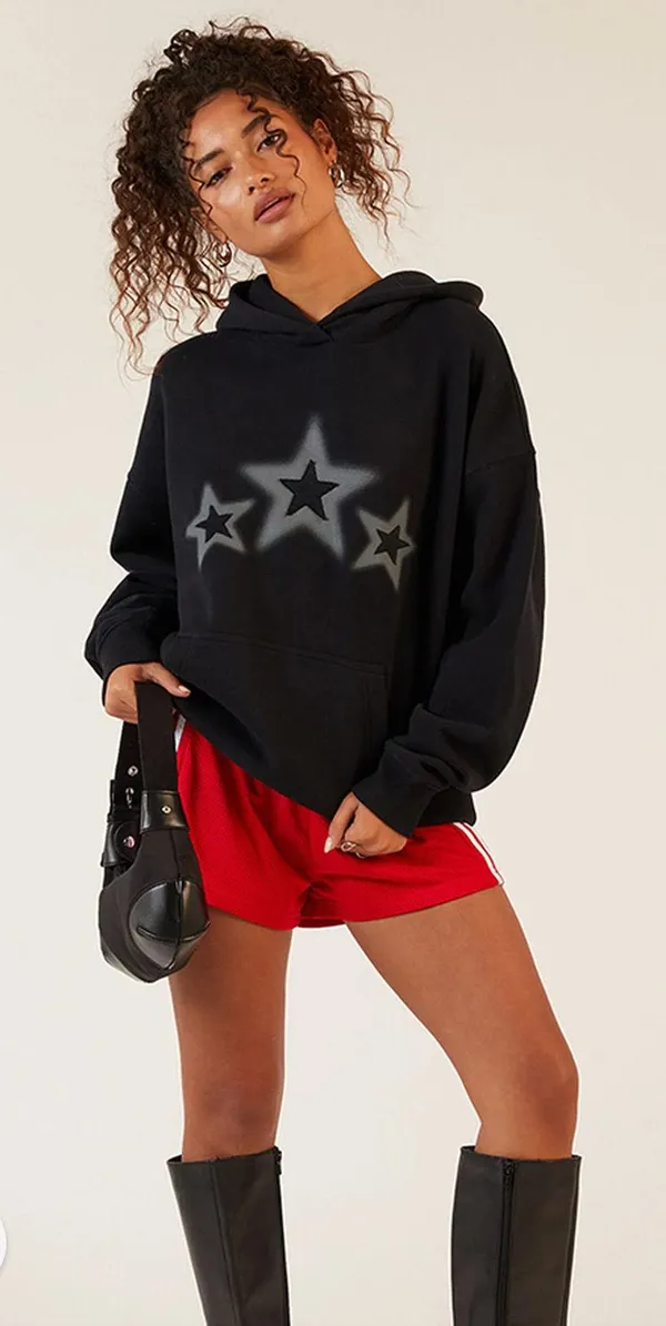 Black star pacsun hoodie - Image 2