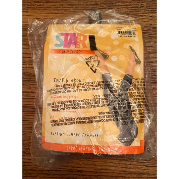 SPANX Star Power Capri Shaping comfort tummy control Leggings Black Size Medium‎ - Image 2