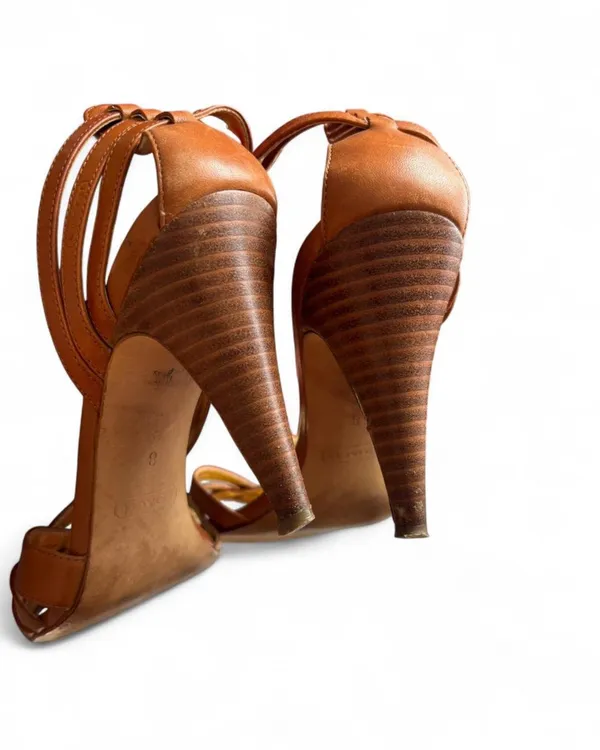 Coach Strappy Brendy Heels in Tan Size 8 - Image 3