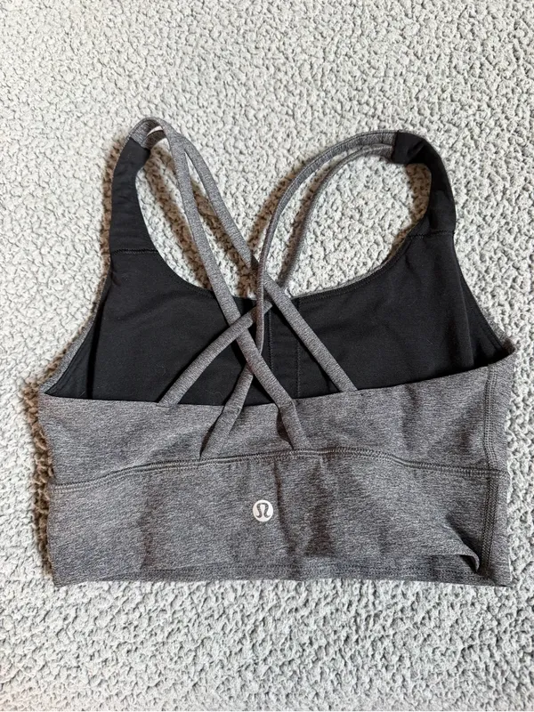 lululemon athletica Heathered Gray Sports Bra size 4 - Image 2