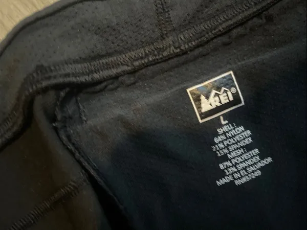 REI Black Boot-Cut Athletic Pants with Side Zipper - Image 2