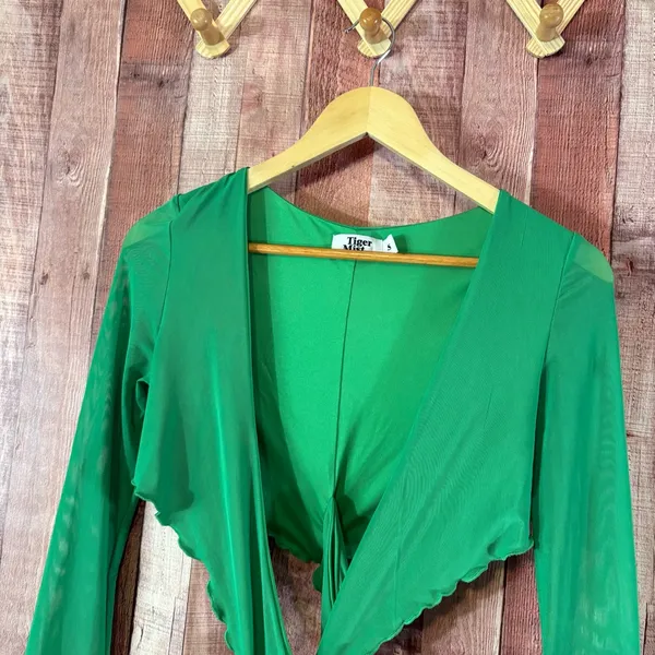 Tiger Mist Sunnie Green Cutout Dress Size‎ Small - Image 4