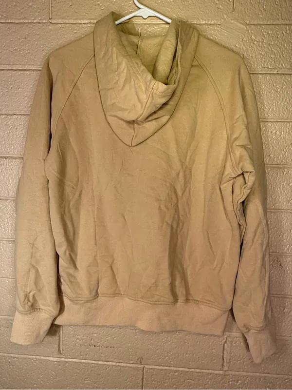 Pretty garden chic Cream Hooded Pullover Sweatshirt - Image 2