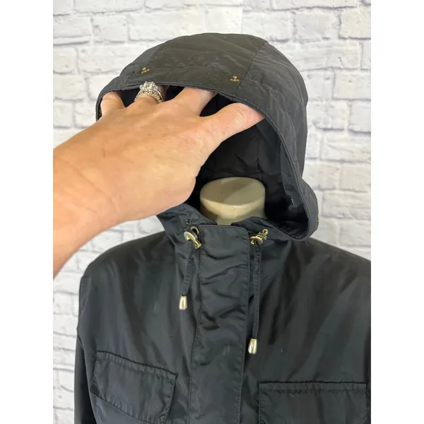 Vintage BOGNER Hooded black ladies ski jacket size medium - Image 8
