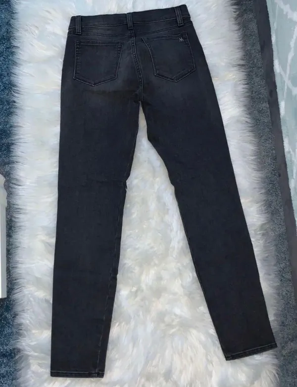 Vintage Embroidered Denim Skinny Jeans 27 - Image 2