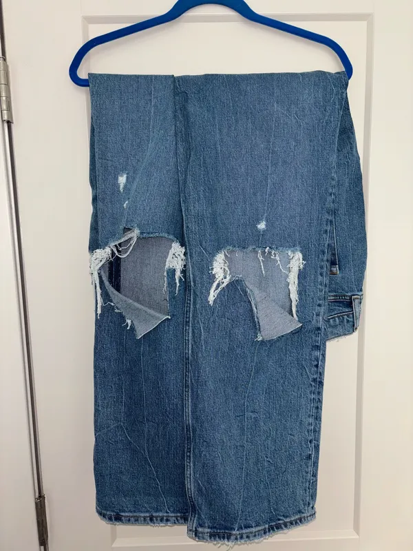 Abercrombie 90s Straight Ultra High-Rise Long Jeans - Image 3