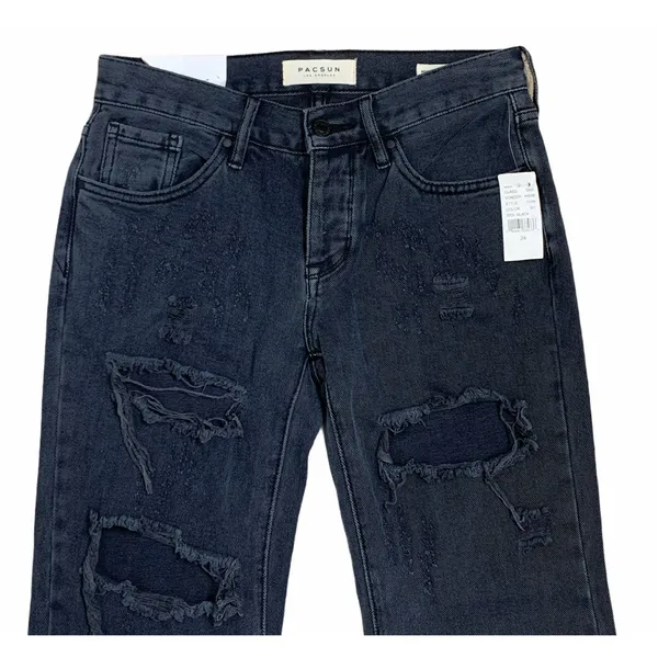 PacSun‎ Boyfriend Capri Jeans 24 Destroyed 24X25 - Image 2