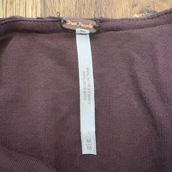Free People Paulie Mini Dress Open Back Stretch Geometric Brown Size‎ Medium - Image 10