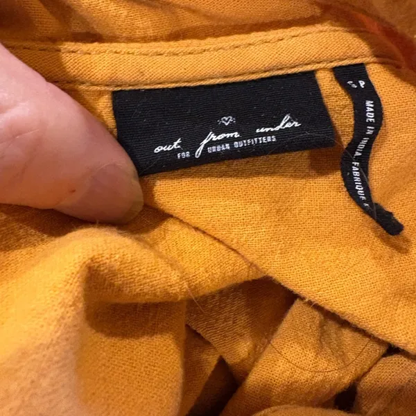 Out from Under Urban Outfitters Lyra popover oversized top sz S yellow - Image 5