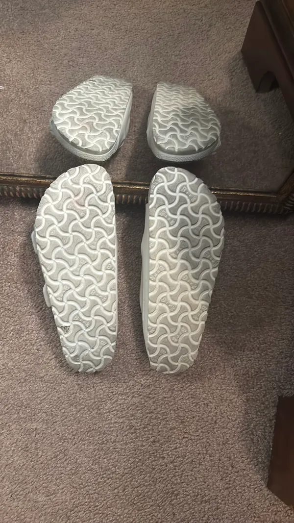 White Birkenstock Sandals Arizona Women’s - Image 2