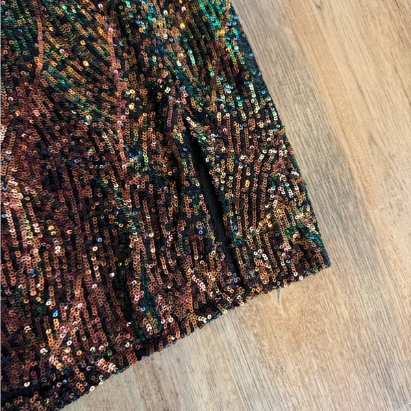 City Studio Multicolor Sequin Bodycon Mini Dress juniors size 7 - Image 6