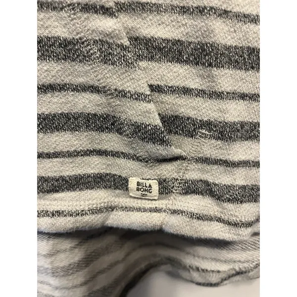 Billabong Baja Beach Hoodies Striped, Blue & White Medium, Kangaroo Pocket L - Image 2