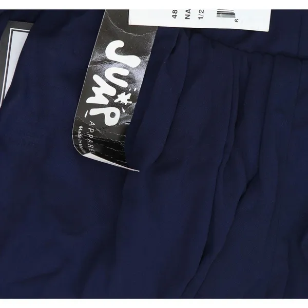 Jump Juniors Chiffon Shirred Short Dress with Deep V Neck 48452 Navy Blue 1 - Image 4