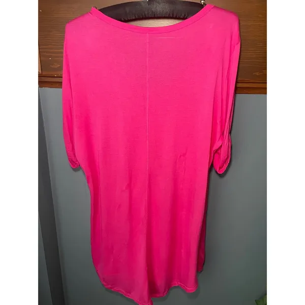 Victorias Secret Super Model Essentials Pink Modal Sleep Shirt Nightgown LG - Image 2