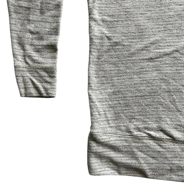Aerie Oversized Long Sleeve Crew Neck Top Sweater Striped Size S Grey Layering - Image 8