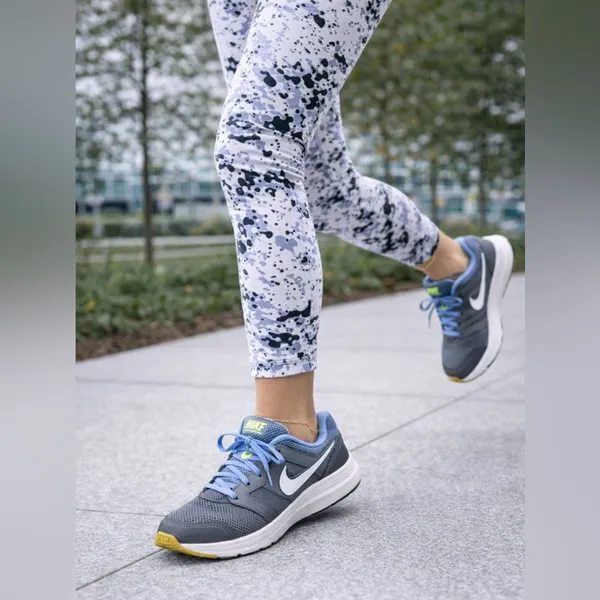 Nike Downshifter 6 Running Shoes Women’s 8.5 Gray Blue Athletic Walking Sneakers - Image 11